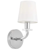 Lampy ścienne - LAMPA ŚCIENNA KINKIET NOWOCZESNY BIAŁO-CHROMOWANY ORLANDO W1 - miniaturka - grafika 1