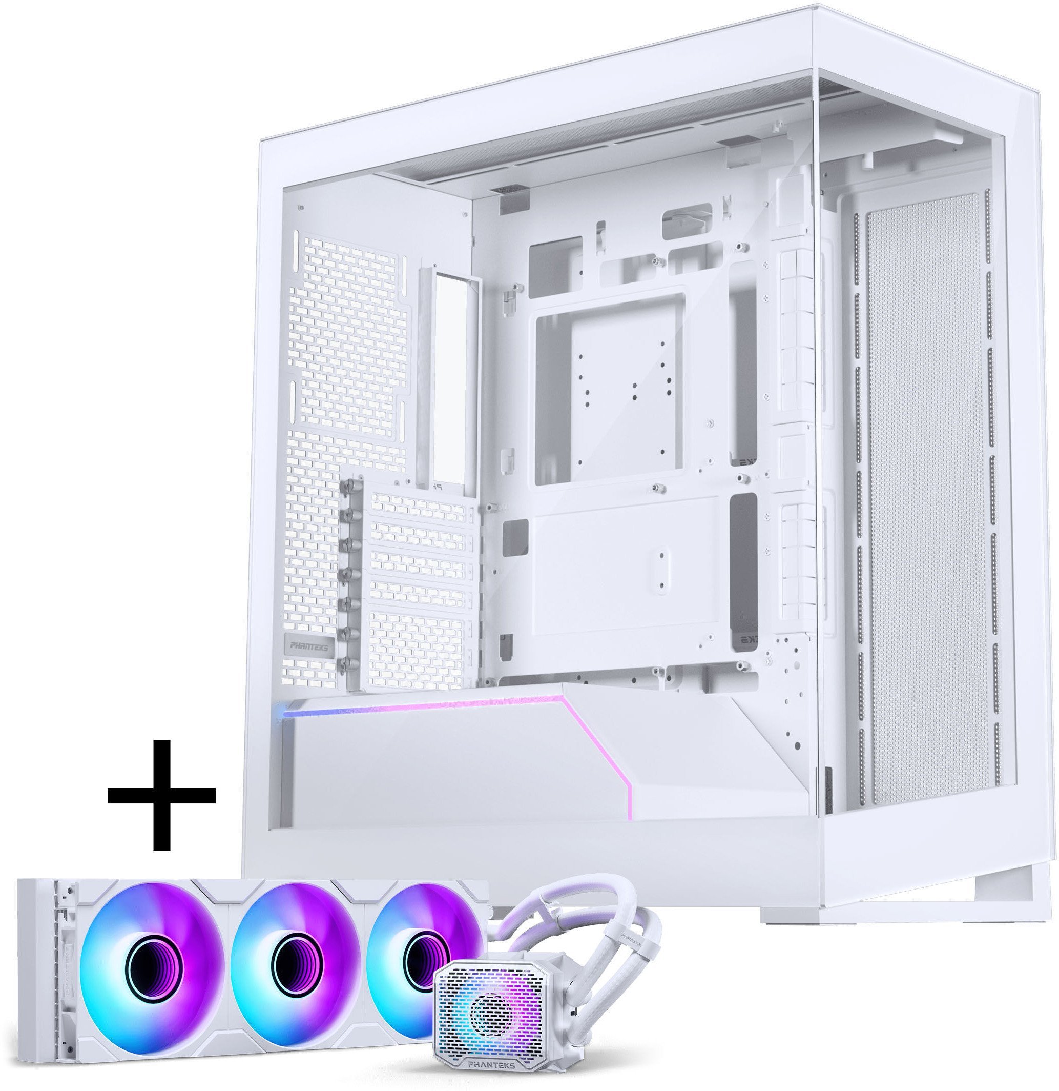 Obudowa Phanteks NV-Serie NV5 MK2 DRGB biała + Glacier One 360M25 AiO