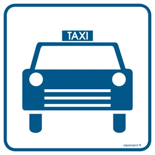 RA040 POSTÓJ TAKSÓWEK, PN - PŁYTA PCV 1MM; (300X300MM) - Systemy ekspozycyjne i znaki informacyjne - miniaturka - grafika 1