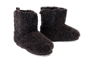 EMU AUSTRALIA Sharky Lo Teddy W13200 chocolate, botki damskie - Emu Australia - Botki damskie - miniaturka - grafika 1