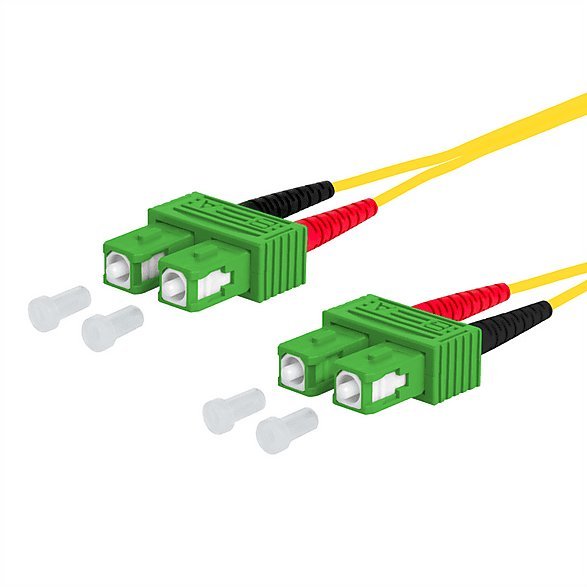 Kabel krosowy METZ CONNECT OpDAT, SC-D APC/SC-D APC OS2, 5 m 21.06.1353