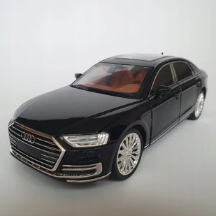 Audi A8 D5 1:24 światła LED otwierane drzwi metalowy 21 cm zabawka chłopca - Zabawki zdalnie sterowane - miniaturka - grafika 1