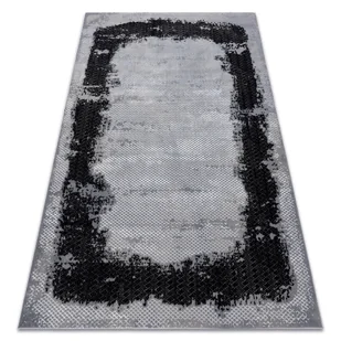 Dywan CORE A004 Ramka, Przecierany - Strukturalny, dwa poziomy runa, czarny / jasno szary 160x220 cm - Dywany - miniaturka - grafika 1