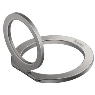 Baseus Halo magnetyczny uchwyt ring podstawka do telefonu srebrny SUCH000012 - Pozostałe akcesoria do telefonów - miniaturka - grafika 1