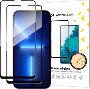 Wozinsky Wozinsky zestaw 2x super wytrzymałe szkło hartowane Full Glue na cały ekran z ramką Case Friendly iPhone 13 Pro / iPhone 13 czarny - Szkła hartowane na telefon - miniaturka - grafika 1