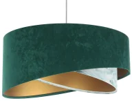Lampy sufitowe - Zielona welurowa lampa wisząca K6-M35 - miniaturka - grafika 1