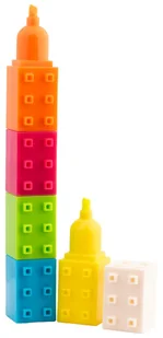 Zestaw zakreślaczy w kształcie klocków Fluo 5 szt. Blocks Happy Color - Zakreślacze Zestaw zakreślaczy w kształcie klocków Fluo 5 szt. Blocks Happy Color - Zakreślacze - miniaturka - grafika 1
