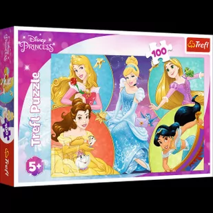 Trefl Puzzle 100 elementów. Princess. Poznaj urocze księżniczki - Puzzle - miniaturka - grafika 2