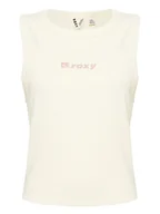 Koszulki i topy damskie - Roxy Top Iconic Days ERJKT04261 Écru Regular Fit - miniaturka - grafika 1