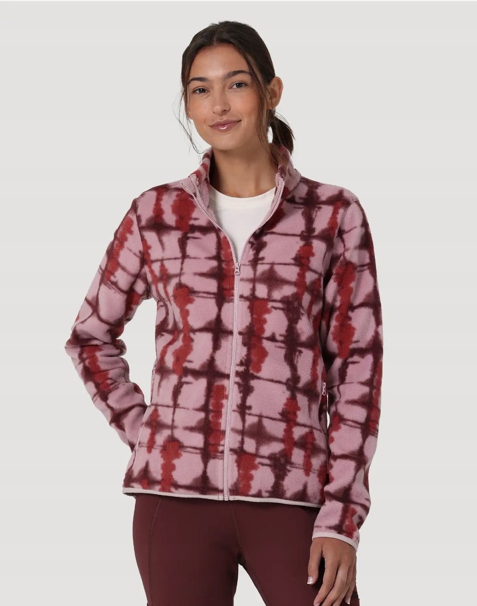 WRANGLER FULL ZIP FLEECE JKT LILAC SHIBORI WA6GHC17E S