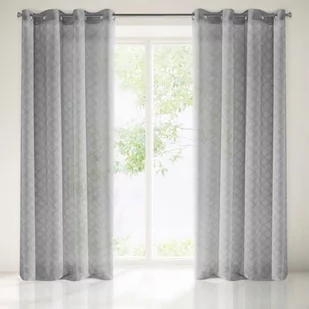 Eurofirany Firana Hazal 140x250 Szara ex-fir-hazal-st+sre-140x250-przel - Firany - miniaturka - grafika 1