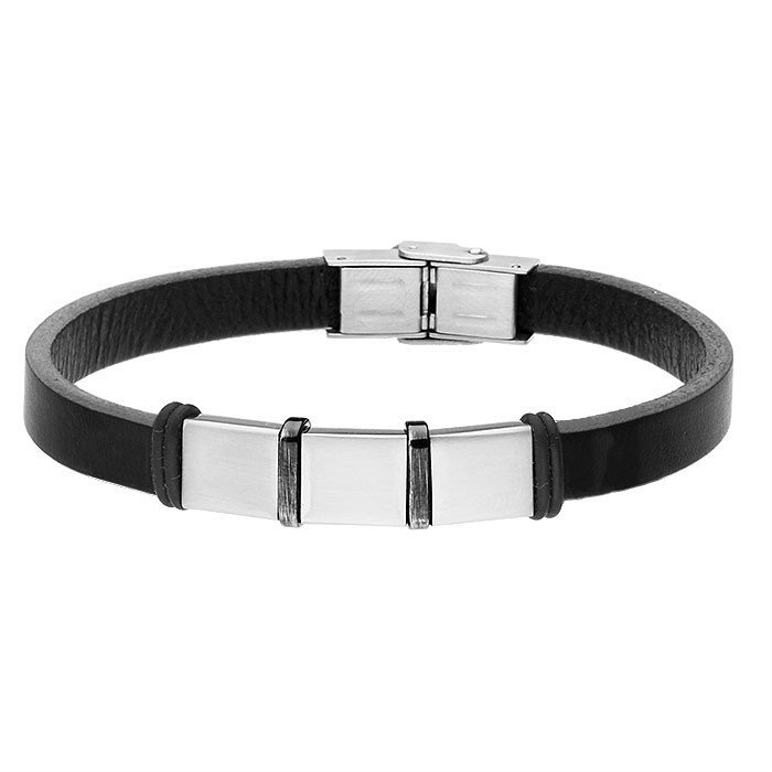Bransoletka Męska ze skóry naturalnej.