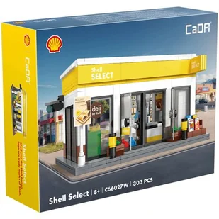 Klocki plastikowe CADA Budynek Sklepik Shell C66027W - Klocki - miniaturka - grafika 1