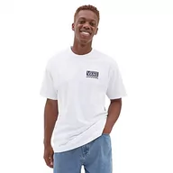 Koszulki męskie - Vans Koszulka męska Global Stack, biały, XL - miniaturka - grafika 1
