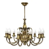 Lampy sufitowe - Lemir Kandelabr żyrandol 12 - punktowy - Patyna 196/W12 426 / 196/W12 - miniaturka - grafika 1