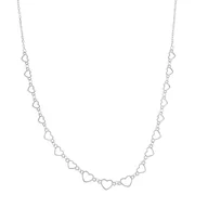 Naszyjniki - Naszyjnik srebrny 925 Serduszka - miniaturka - grafika 1