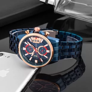 Zegarek ZEGAREK MĘSKI PERFECT M504CH-06 - CHRONOGRAF (zp383d) + BOX - Zegarki męskie - miniaturka - grafika 3