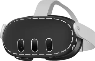 Vortex Virtual Reality Silikonowy pokrowiec na gogle do Meta Quest 3 Czarny - Akcesoria VR - miniaturka - grafika 1
