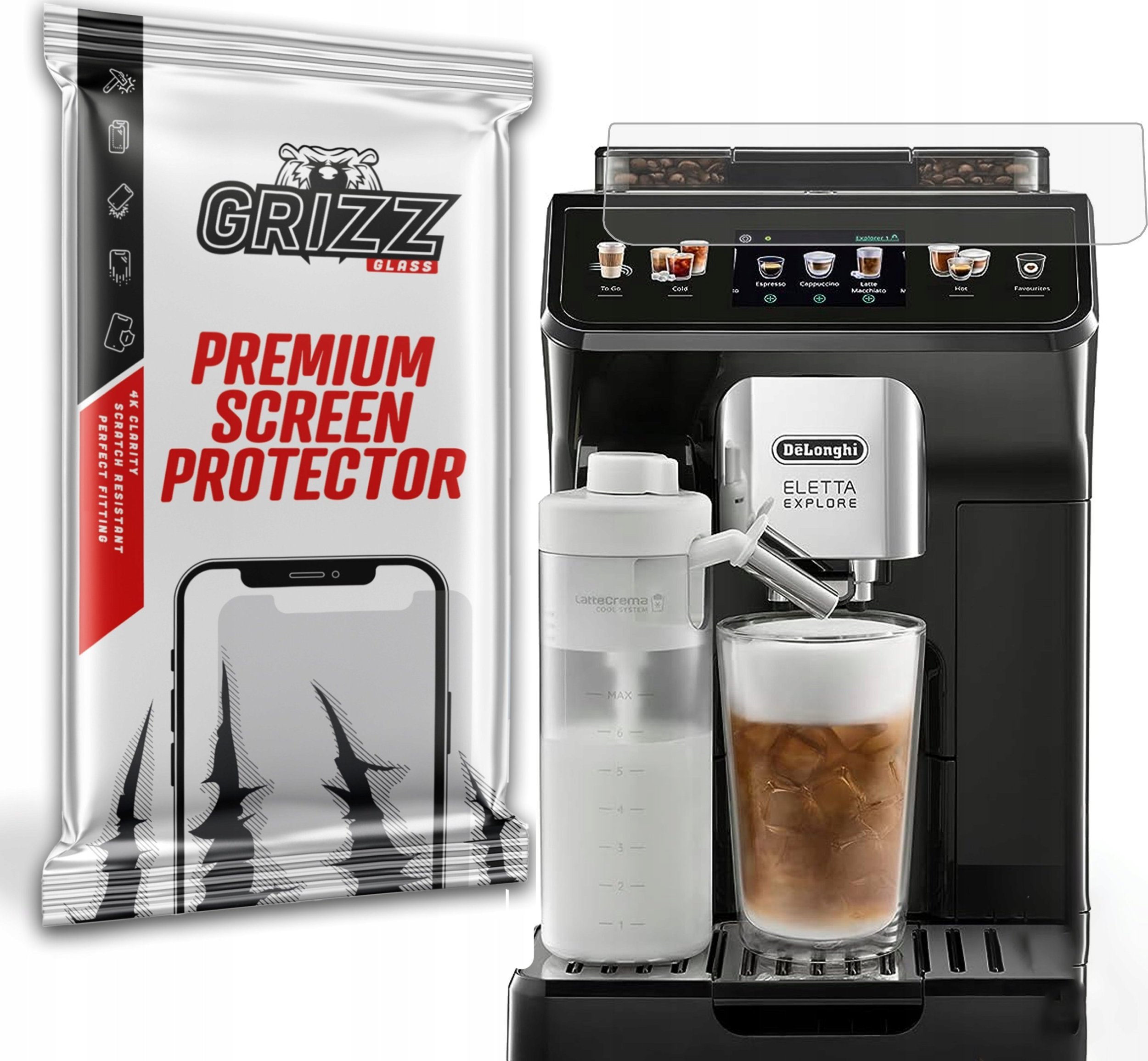 GrizzGlass Folia matowa GrizzGlass PaperScreen do DeLonghi Eletta Explore ECAM 450.55S