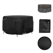 Pokrowce na meble ogrodowe - vidaXL Pokrowiec na meble ogrodowe 10 oczek Ø230x90 cm okrągły - Pokrowce ochronne na meble ogrodowe - miniaturka - grafika 1