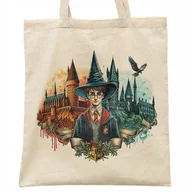 Torby i wózki na zakupy - Torba bawełniana na zakupy Harry Potter Hogwart Dla Fanów Prezent - miniaturka - grafika 1