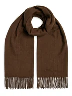 Apaszki i szaliki damskie - Pieces Szal w kolorze brązowym - miniaturka - grafika 1