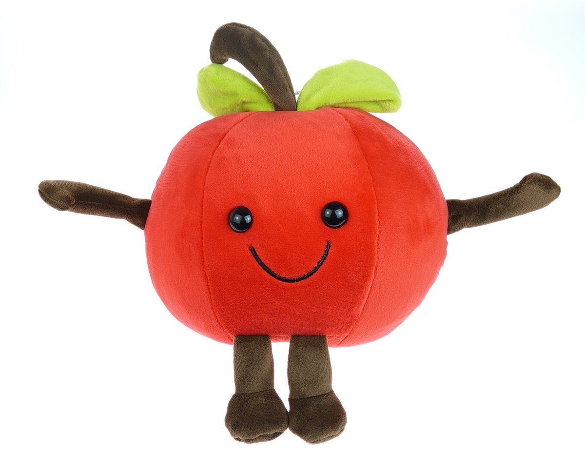 JABŁUSZKO MASKOTKA PLUSZOWA JABŁKO ZABAWKA PRZYTULANKA 16CM
