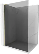 Ścianki i drzwi prysznicowe - Mexen Kioto L ścianka prysznicowa Walk-in 100 x 200 cm, grafit, złota - 800-100-103-50-40 - miniaturka - grafika 1