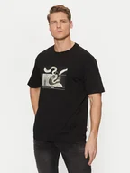 Koszulki męskie - BOSS T-Shirt 50534919 Czarny Regular Fit - miniaturka - grafika 1