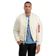 Kurtki męskie - ALPHA INDUSTRIES Męska kurtka bomberka, Jet Stream White, S - miniaturka - grafika 1