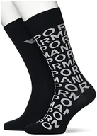 Skarpetki męskie - Emporio Armani Męskie krótkie skarpety na co dzień, 2-pak, Czarny, rozmiar uniwersalny - miniaturka - grafika 1