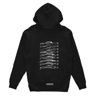 Czarna bluza z kapturem FORD Mustang history-XXL - Odzież do sportów motorowych - miniaturka - grafika 1