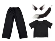 Stroje karnawałowe - ZESTAW KOTEK CZARNY 116-128 4el - miniaturka - grafika 1