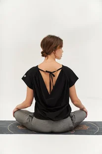 Top do jogi GRAVITY Wave Top - black sky xs/s - Koszulki i topy damskie - miniaturka - grafika 1