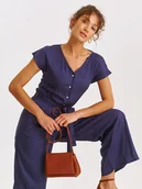 Kombinezony - Kombinezon damski granatowy - SKB2804GR kombinezon - TOP SECRET - Odzieżowy sklep internetowy TOP SECRET - miniaturka - grafika 1