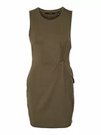 Sukienki - Vero Moda Vmkiana SL Dress JRS GA Sukienka damska, Ivy zielony, L - miniaturka - grafika 1