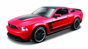 Maisto, model kolekcjonerski Ford Mustang Boss 302 Czerwony 1/24 Do Składania - Kolekcjonerskie modele pojazdów - miniaturka - grafika 1