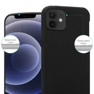 Etui i futerały do telefonów - Etui Cadorabo do Apple iPhone 12 Pro Max (6,7 cala) w kolorze FROST BLACK etui na telefon komórkowy wykonane z elastycznego silikonowego etui TPU Ultra Slim Soft Back Cover Case Bumper - miniaturka - grafika 1