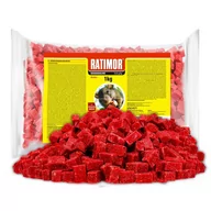 Zwalczanie i odstraszanie szkodników - Trutka Na Myszy I Szczury 1Kg Ratimor Trucizna Substancja Środek Na Myszy Szczury Gryzonie Czerwona Kostka - miniaturka - grafika 1