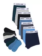 Skarpetki damskie - Bestseller A/S Jacsolid Jay Travelkit męskie bokserki i skarpety, Jasnoszary melanż/opakowanie: srebrny Lake Blue - Bluestone - Dark Grey Melange - Black - Black - Black, XXL - miniaturka - grafika 1