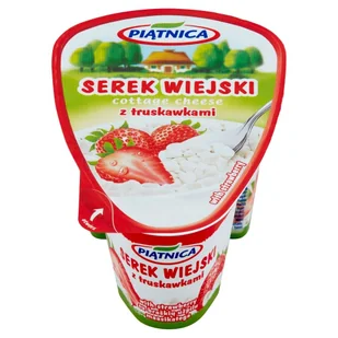 Serek Wiejski Z Truskawką Piątnica 150G - Szybkie dania obiadowe - miniaturka - grafika 1