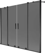 Parawany nawannowe - Mexen Velar Duo parawan nawannowy 2-skrzydłowy rozsuwany 200 x 150 cm, grafit, czarny - 896-200-000-42-70 - miniaturka - grafika 1