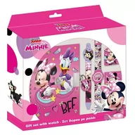 Szkolne artykuły papiernicze - Pamiętnik na kłódkę z zegarkiem i długopisem Minnie 564010 - miniaturka - grafika 1