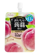 Żelki - OISHII KONJAC JELLY PEACH - JAPOŃSKIE PŁYNNE GALARETKI Z KONJAKU BRZOSKWINIA, TARAMI 150g - miniaturka - grafika 1