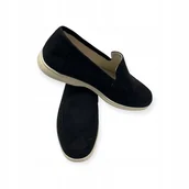 Mokasyny męskie - Mokasyny męskie zamszowe Old Money 41 - miniaturka - grafika 1