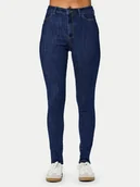 Spodnie damskie - Pieces Jeansy Dea 17151022 Granatowy Skinny Fit - miniaturka - grafika 1