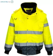 Odzież robocza - PORTWEST C465 KONTRASTOWA KURTKA OSTRZEGAWCZA BOMBER; ŻÓŁTY/GRANATOWY - miniaturka - grafika 1