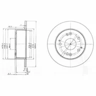 Tarcze hamulcowe - Delphi TARCZA HAMULCOWA HONDA - miniaturka - grafika 1