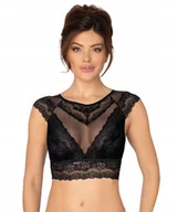 Biustonosze - RÓŻA Ellba Top koronkowy CZARNY r. L - miniaturka - grafika 1