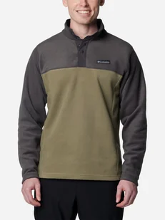 Bluza męska nierozpinana streetwear Columbia Steens Mountain Half Snap II 2097721397 L Zielona (195981427288) - Bluzy męskie - miniaturka - grafika 1